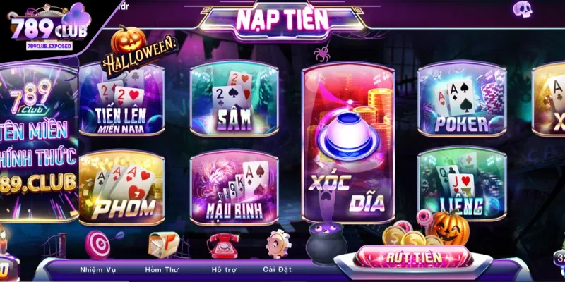 Kho game bài 789CLUB đa dạng